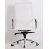 Sillón de oficina MAX NEW, alto, malla blanca