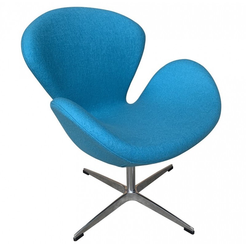 Sillón SW, tapizado en tejido cachemira turquesa 34