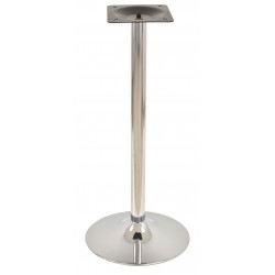 Base de mesa CRISS NEW, alta, cromada, base 45 cms diámetro, altura 110 cms (Pack de 2 unidades)