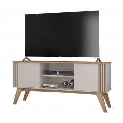 Mueble TV VITTA, blanco roto y cedro, 150 cms.