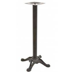 Base de mesa RÓDANO, alta, negra, base de 58 x 58 cms, altura 115 cms (Pack de 2 unidades)