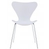 Silla ARNE NEW, cromada, polipropileno blanco (Pack de 4 unidades)