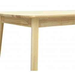 Mesa TRANSILVANIA, madera natural, 75 x 75 cms