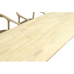 Mesa TRANSILVANIA, madera natural, 75 x 75 cms