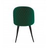 Silla MAGDA NEW, metal, tapizado velvet verde (Pack de 4 unidades)