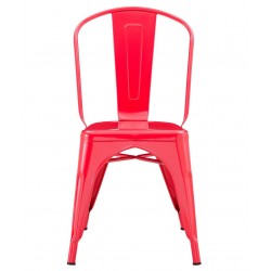 Silla TOL EK LIMITED, acero, rojo (Pack de 5 unidades)