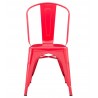 Silla TOL EK LIMITED, acero, rojo (Pack de 5 unidades)