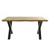 Mesa LERMA 180, metal, negro, tapa DM bilaminado 180 x 90 cms